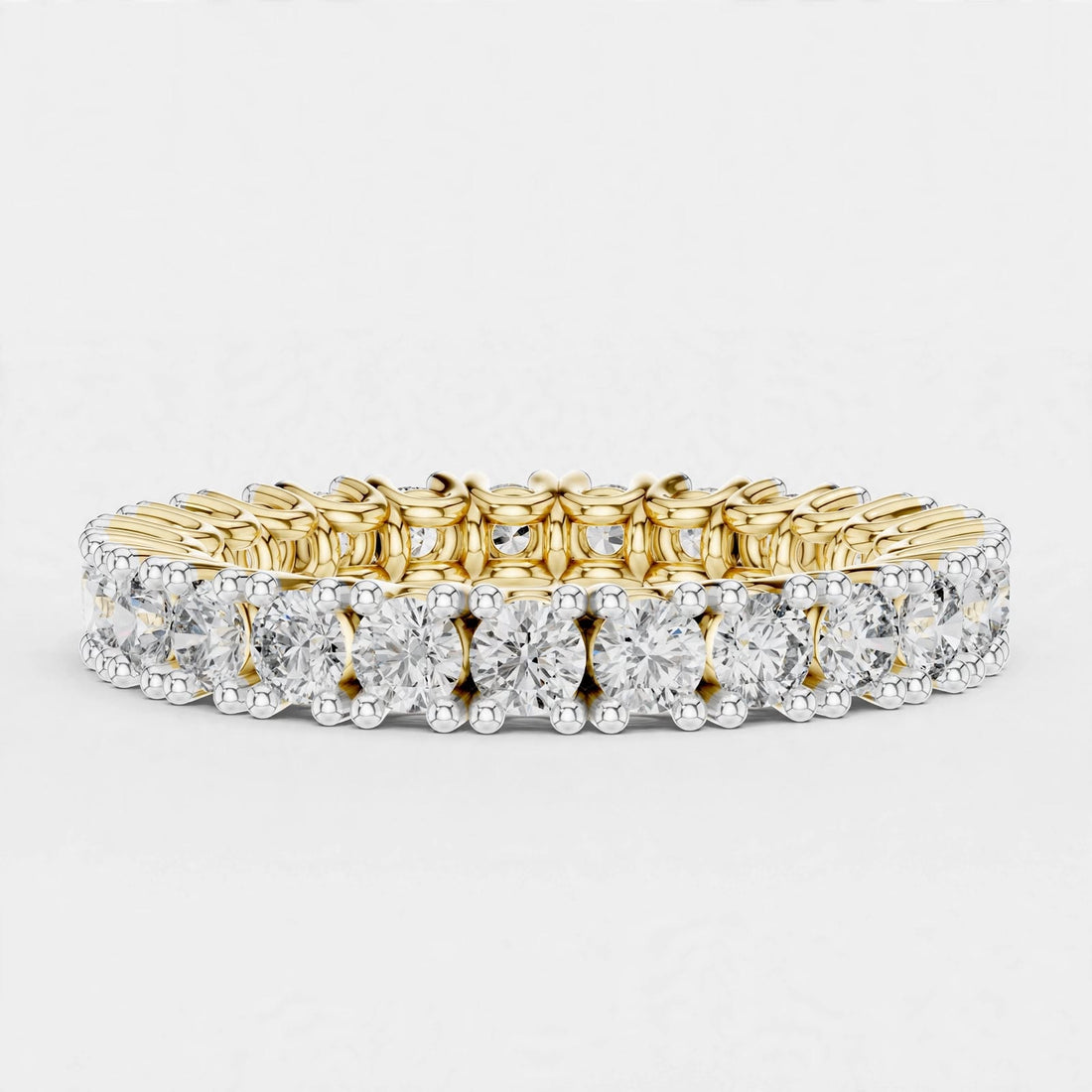 1.63CT Lab Grown Diamond Wedding Band Ring|18K Gold