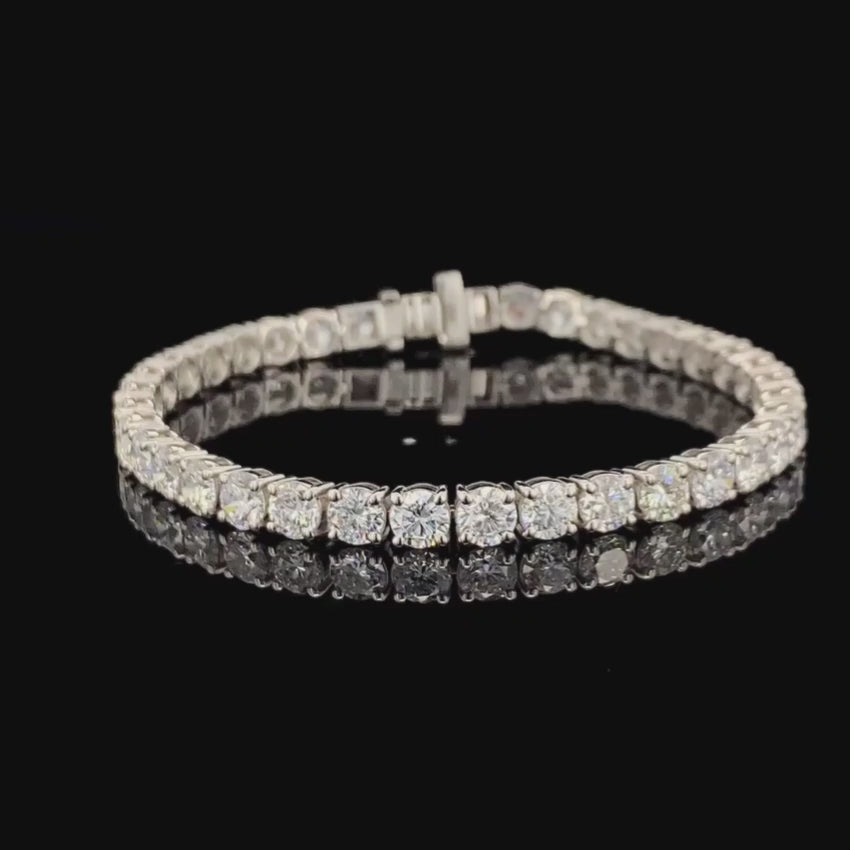 Mirano Jewels TCW 21.00 Carat Lab Grown Diamond Tennis Bracelet in 18K Gold