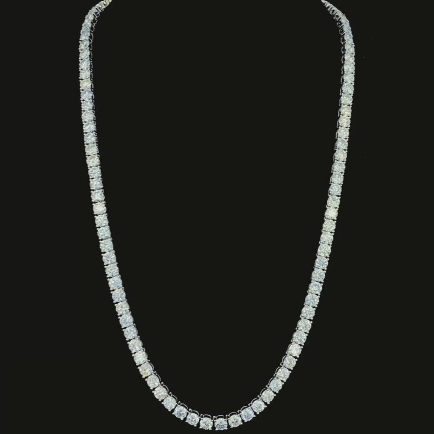 Mirano Jewels TCW 41.60CT Diamond Studded Necklace with Elegant 18K Gold