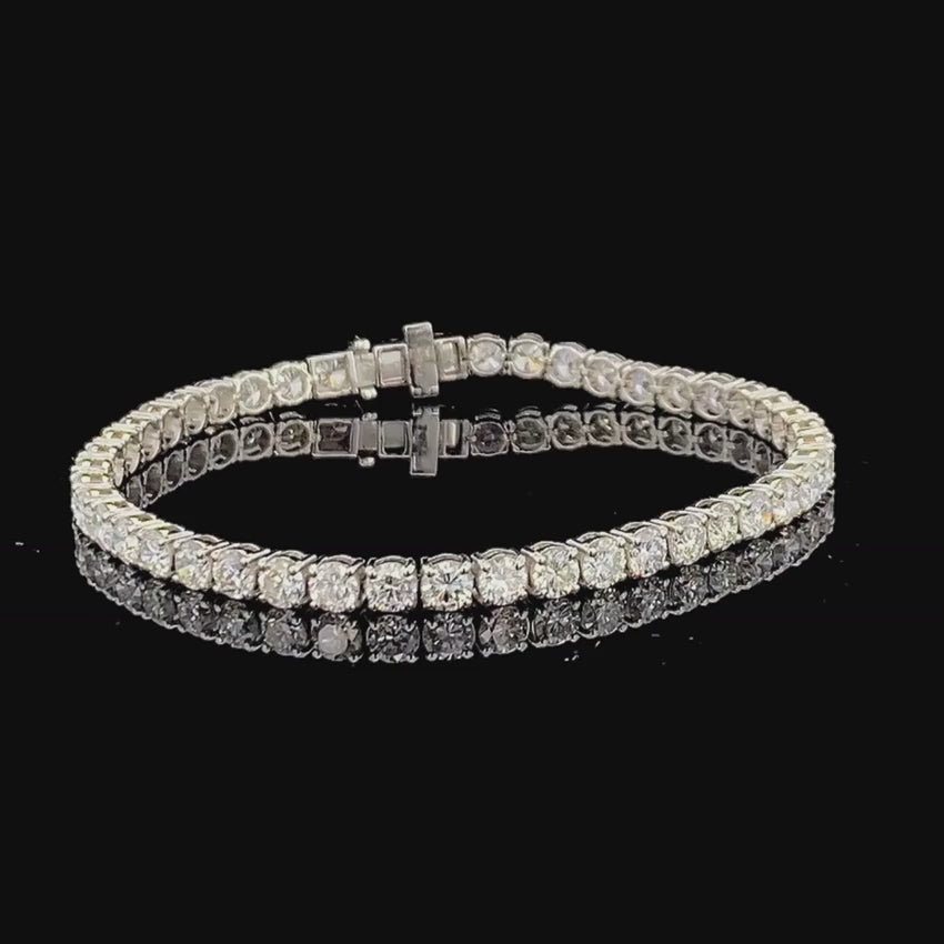 Mirano Jewels TCW 23.20 Carat Lab Grown Diamond Tennis Bracelet in 9K Gold