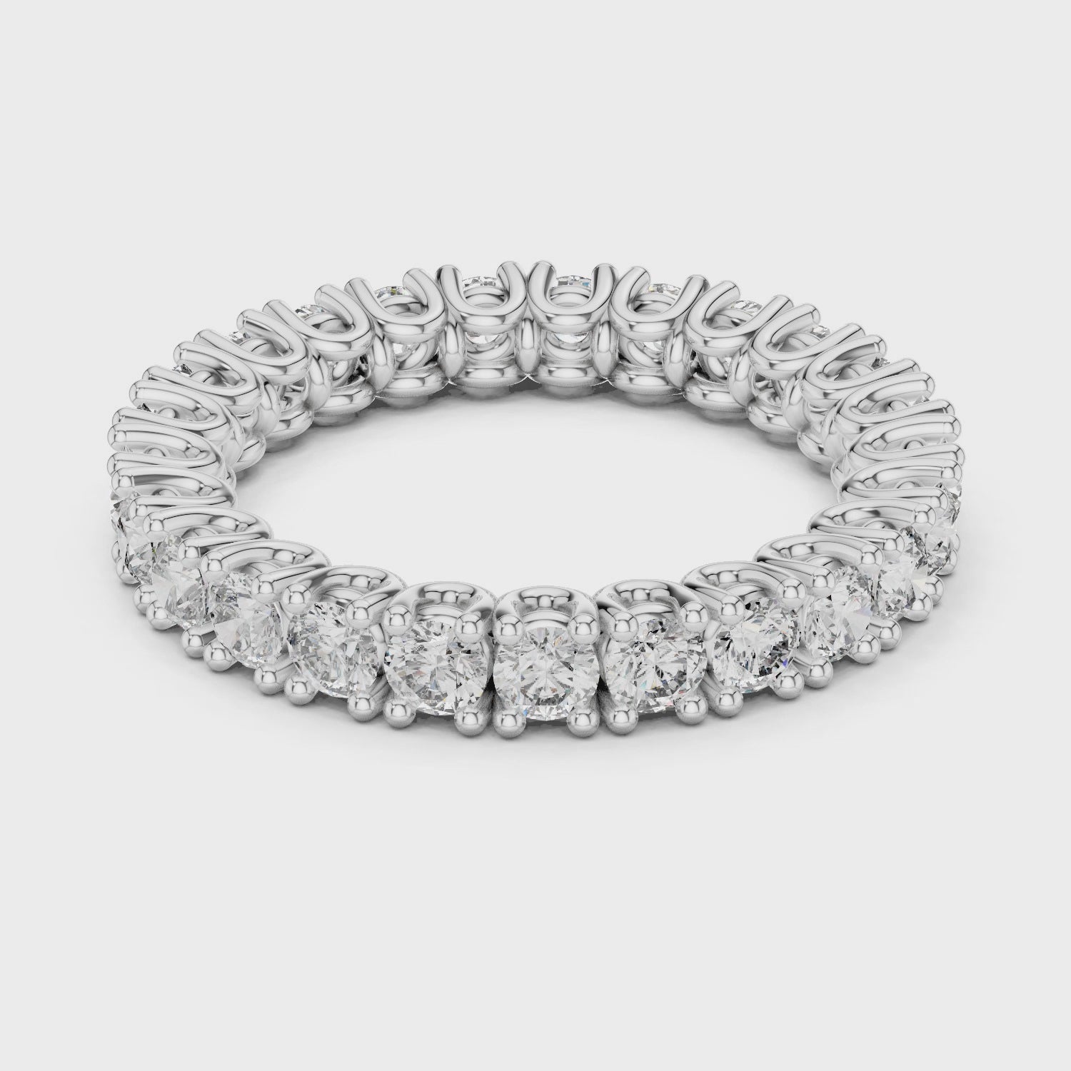 1.63CT Lab Grown Diamond Wedding Band Ring|18K Gold