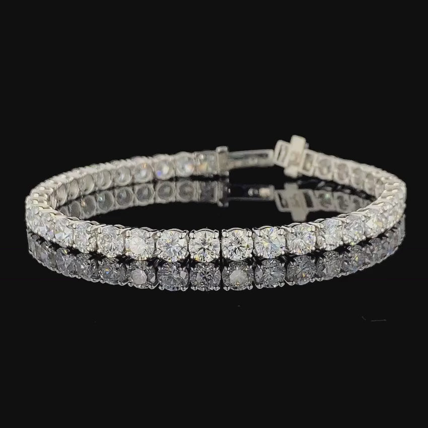 Mirano Jewels TCW 25.20 Carat Lab Grown Diamond Tennis Bracelet in 18K Gold