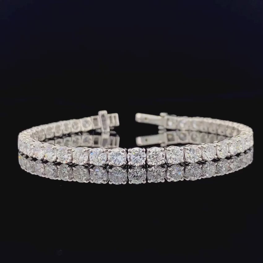 Mirano Jewels TCW 25.20CT Lab Grown Diamond Tennis Bracelet in 14K Gold