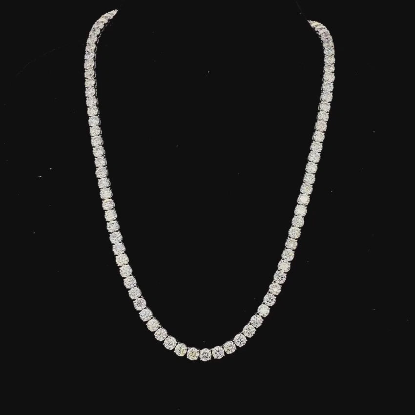 Mirano Jewels TCW 41.60CT Luxury Lab Diamond Necklace in 14K Gold