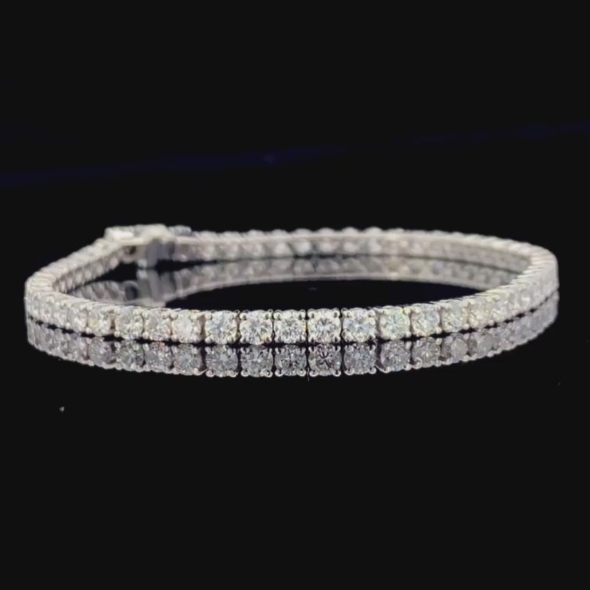 Mirano Jewels TCW 5.20CT Lab Grown Diamond Tennis Bracelet in 9K Gold