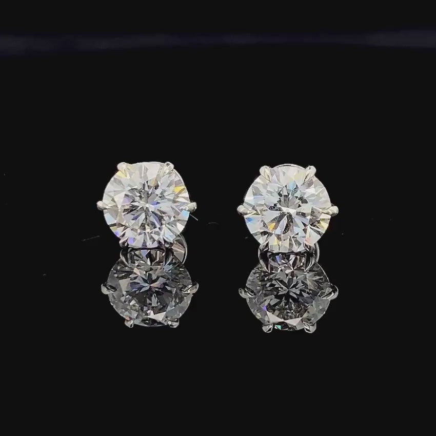 Mirano Jewels 0.25CT+0.25CT Each D VS1 Lab Grown Diamond Stud Earrings in 18K Gold IGI Certified