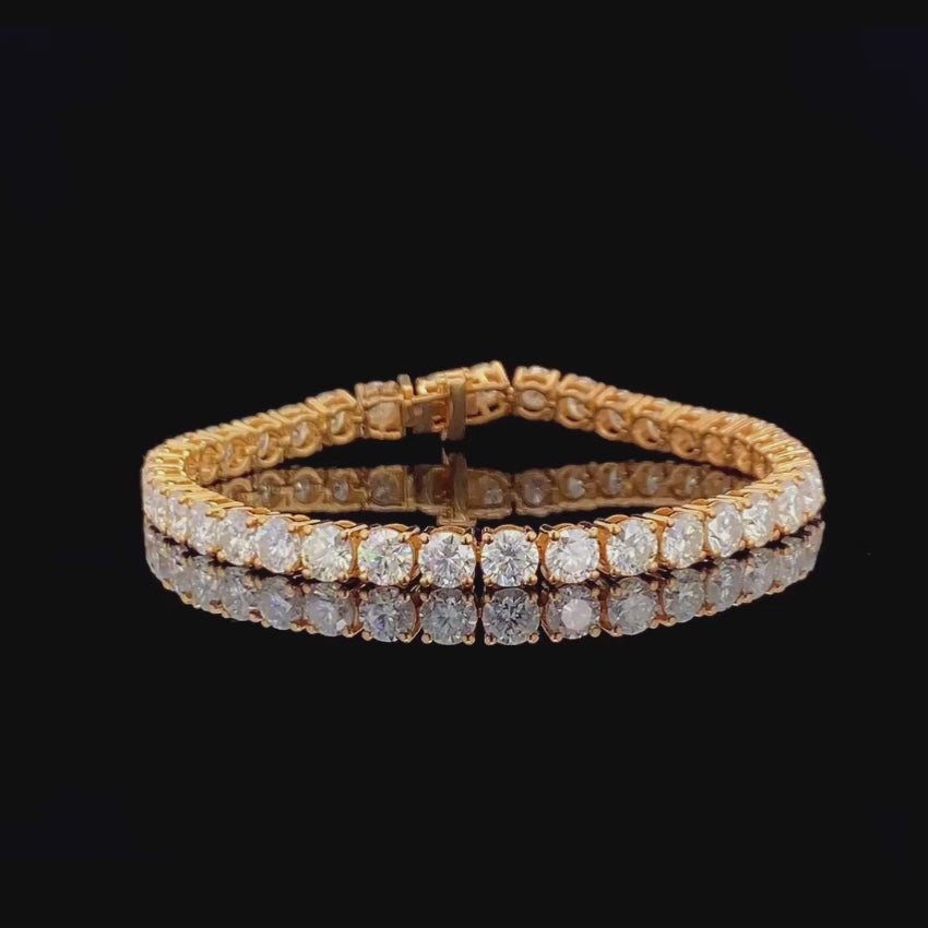 Mirano Jewels TCW 23.20CT Premium Lab Diamond Bracelet In 14K Gold