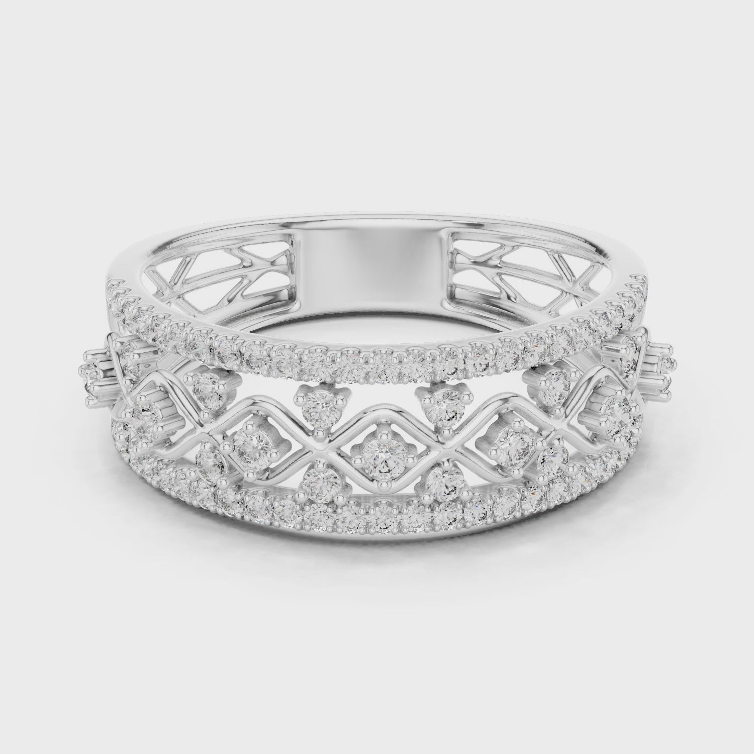 0.48CT Lab Grown Diamond Wedding Band Ring|14K Gold