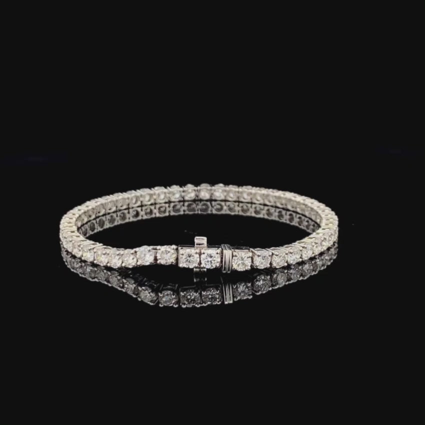 Mirano Jewels TCW 5.20ct Lab Created Diamond Tennis Bracelet in 18K Gold