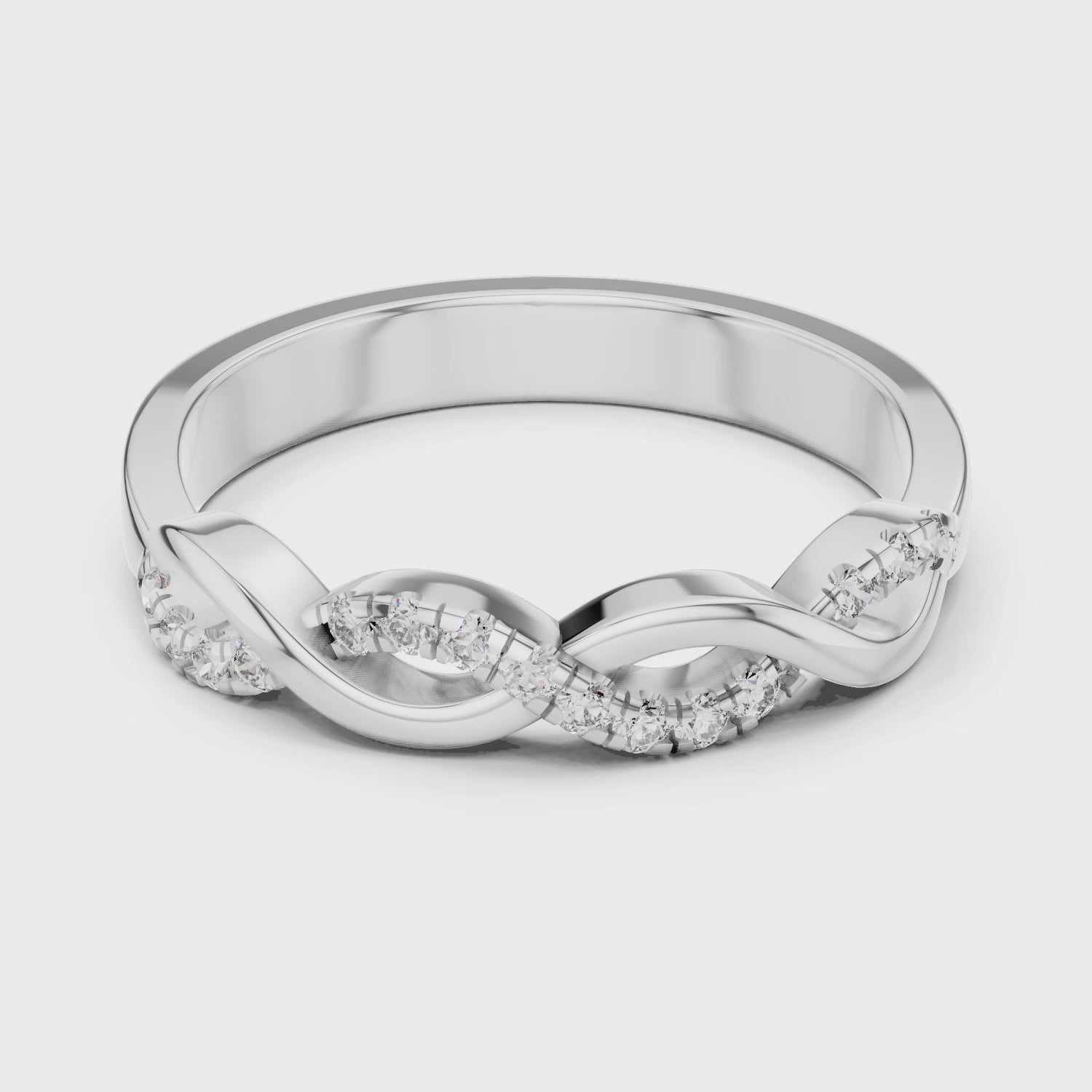0.128 CT Lab Grown Diamond Wedding Band Ring| 18K Gold