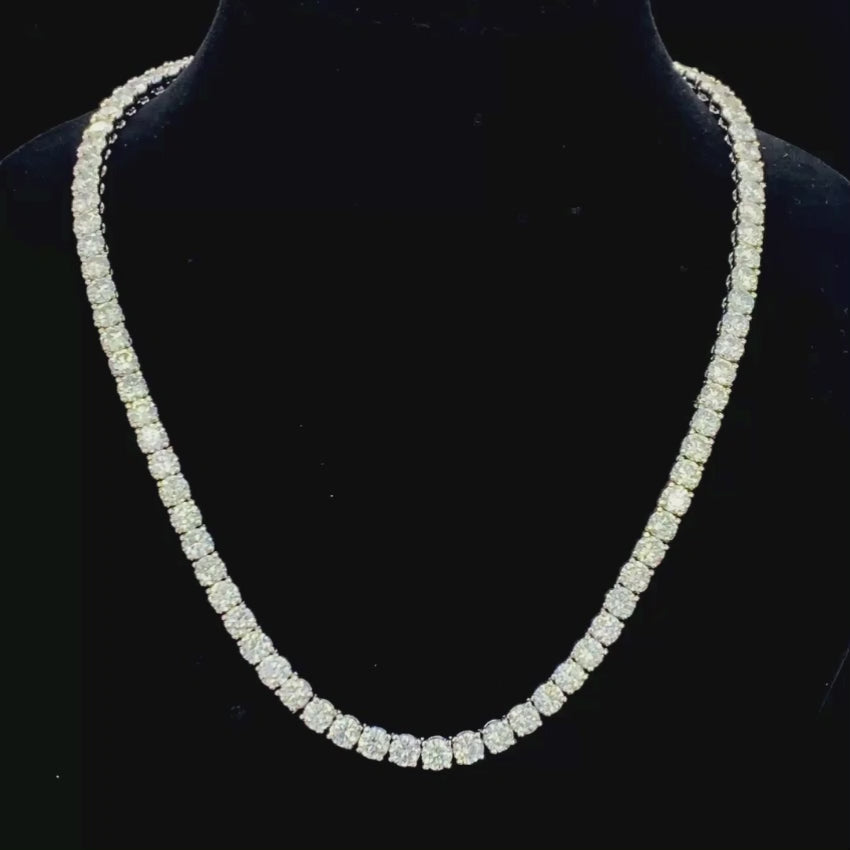 Mirano Jewels TCW 25.00CT Lab Grown Diamond Necklace In 18K Gold