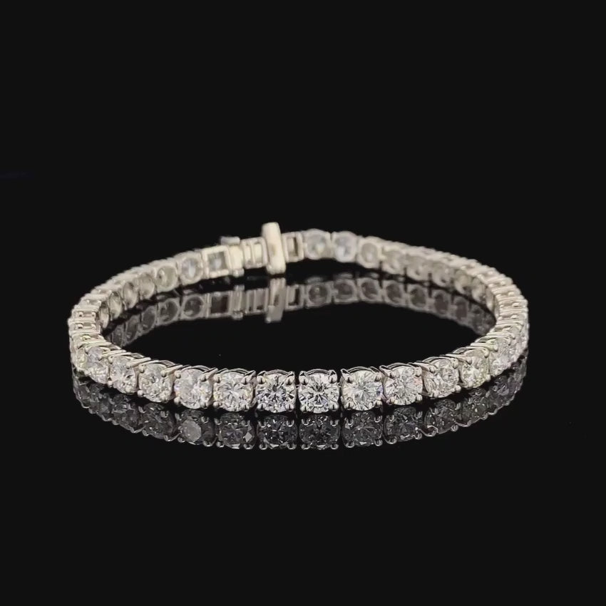 Mirano Jewels TCW 8.00CT Diamond Tennis Bracelet in 14K Gold for Elegant Everyday Wear