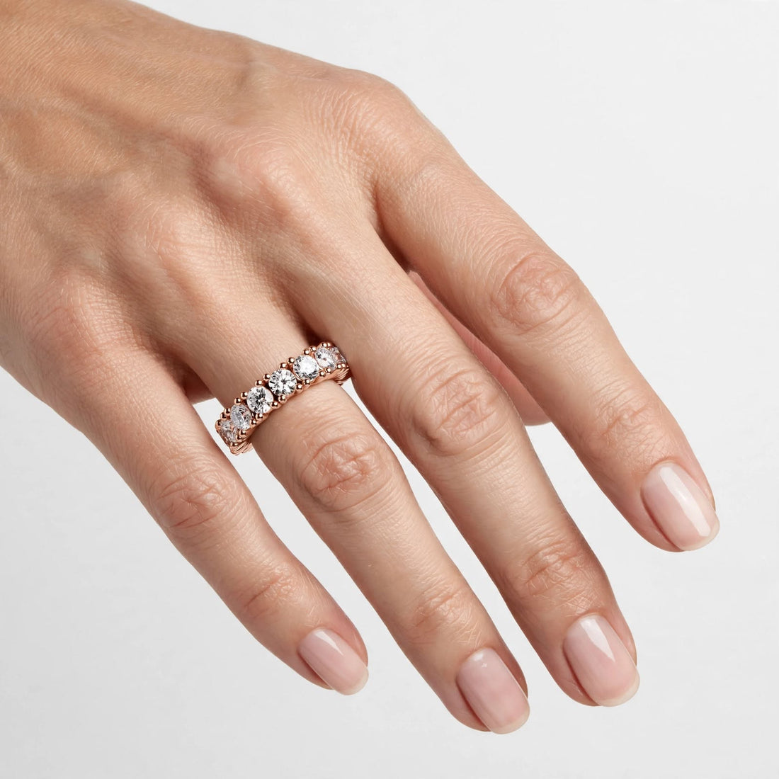 1.63CT Lab Grown Diamond Wedding Band Ring|18K Gold