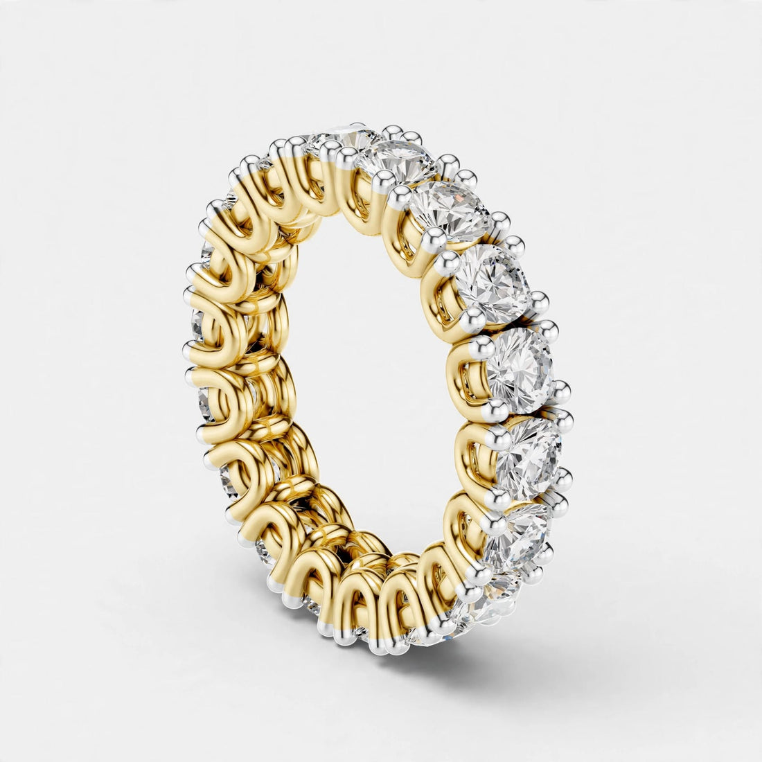 1.63CT Lab Grown Diamond Wedding Band Ring|18K Gold